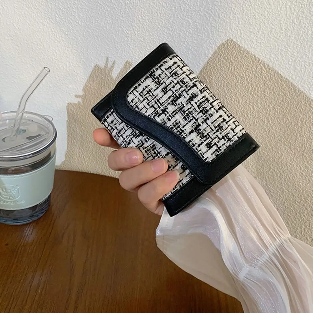 New PU Leather Women Wallets Large Capacity Solid Color Coin Purse Lightweight Money Bag Women