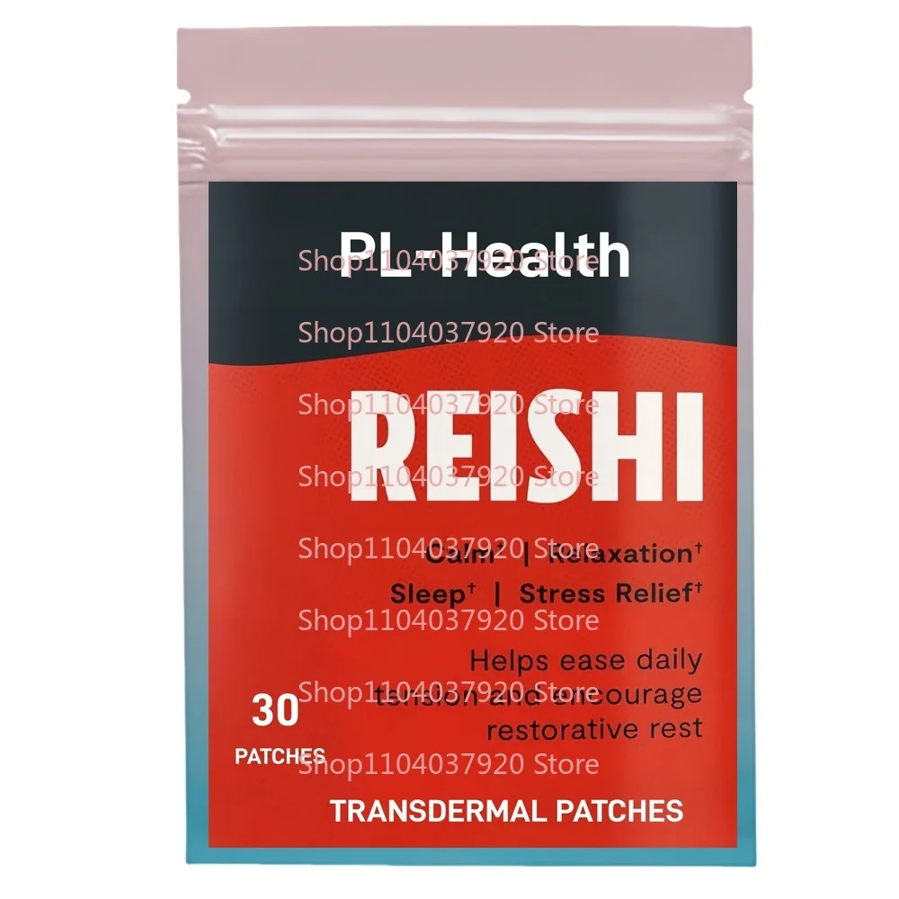 30枚入り 霊芝（レイシ）経皮パッチ 最高の有効成分含有量 - エネルギー、免疫力、睡眠、ストレス