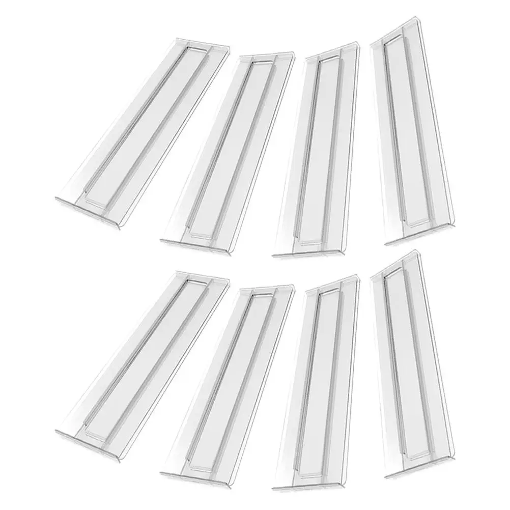 

8Pcs Adjustable Drawer Dividers Organizer Expandable Clear Clothing Divider for Socks Underwear Bra Dresser Drawer Home