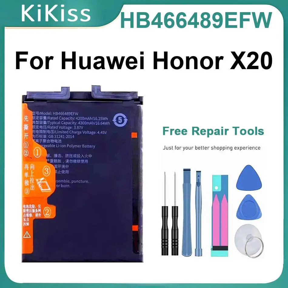 

Аккумулятор для мобильного телефона HB466489EFW для Huawei Honor X20, новый