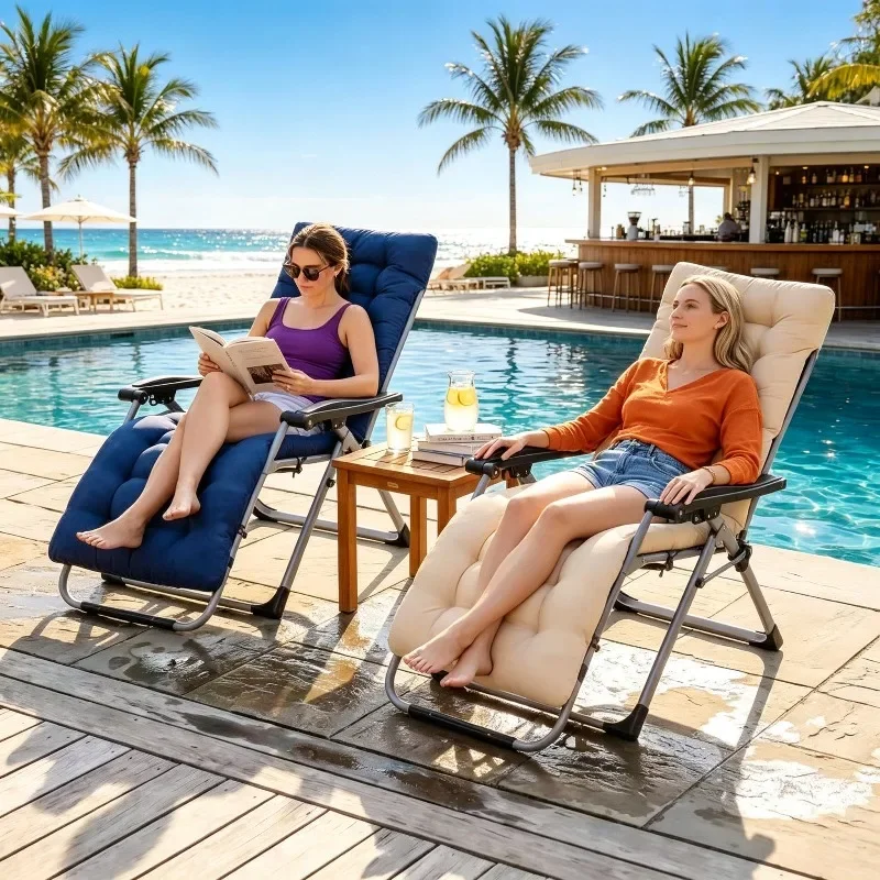 Large Rocking Chair Cushion Full Back Support Recliner Pad PP Cotton Filling Mat with Fixing Ties for Home Balcony Lounge Chair