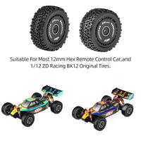 ZD Racing 2PCS RC Car Tires Rubber Tires For Racing Off-Road Car For 12mm Hex RC Car and 1/12 ZD Racing BX12 Original Tires
