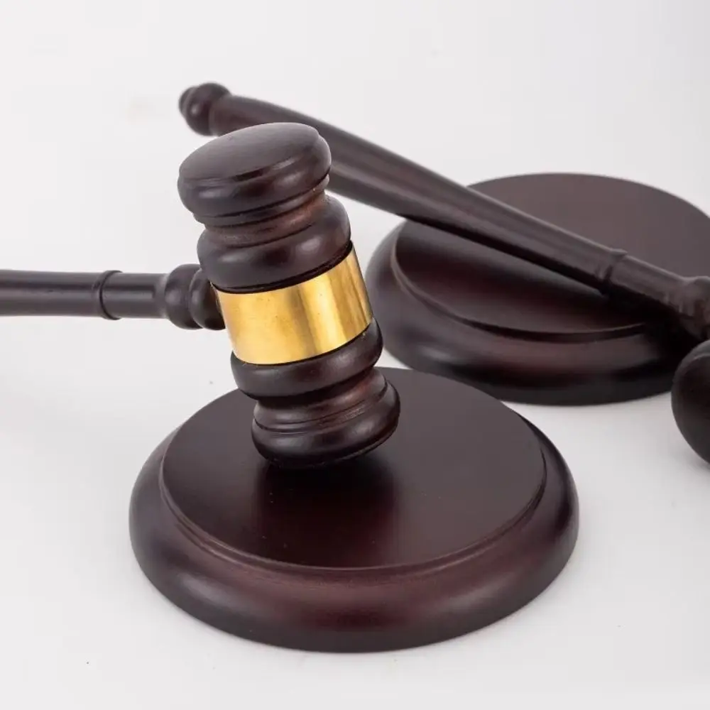 High Quality Wooden Judge Hammer Long Handle comfortable Grip Wood Adjudgement Gavel Multi-functional Handcrafted