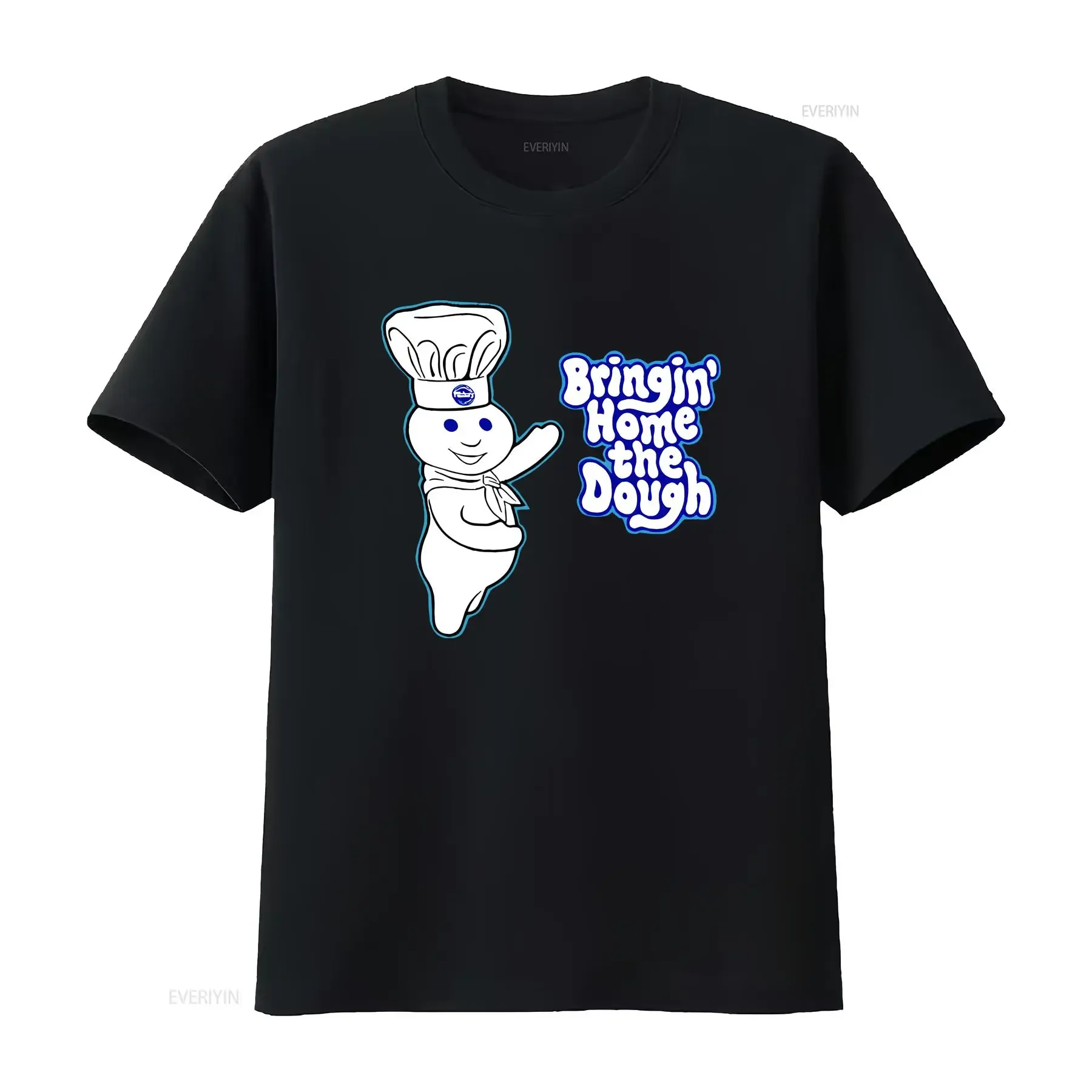 Pillsbury Doughboy Bringing Home The Dough Costume T Shirt vintage Washed homme Casual Top For Everyday Wear Stylish