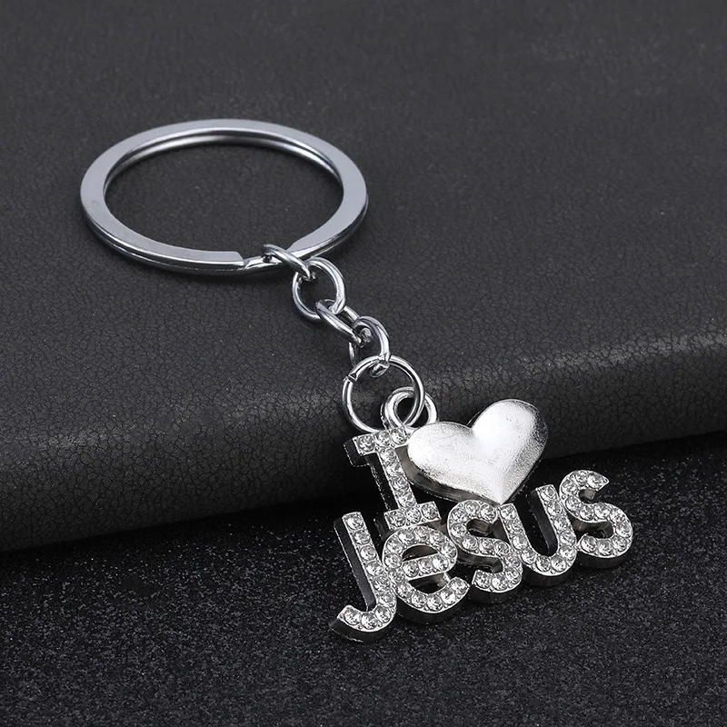 Brelok Motocyklowy Amulet List Moda Unisex Kocham Jezusa Torebka Rowerowa Zawieszka Ozdoby Prezent dla Pary