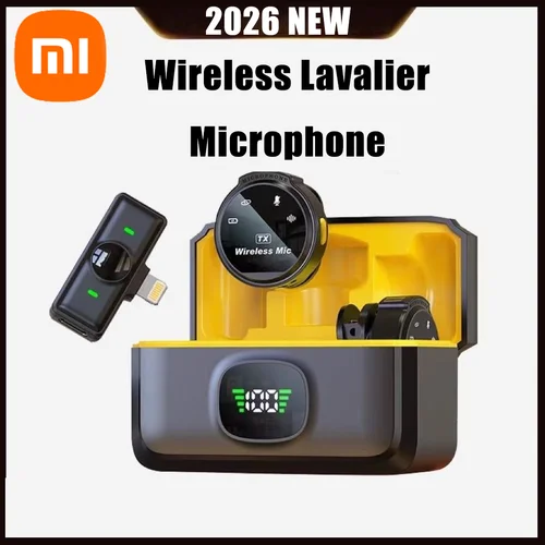 Xiaomi J6 micrófono Lavalier inalámbrico transmisión en vivo entrevistas ruido portátil Mini reducción Audio Video grabación teléfono en vivo