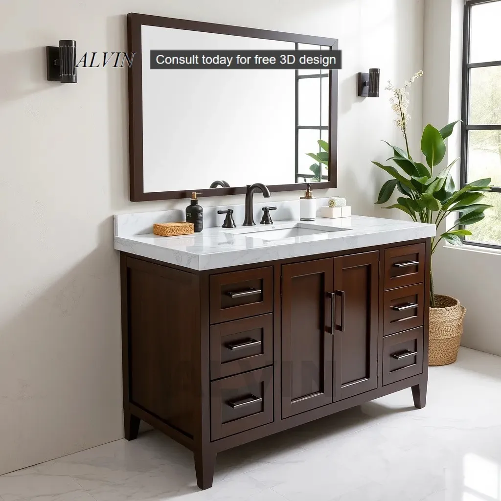 Italian Floating Stainless Steel Furniture Unit Lavatory Wall-Mounted Set Modern Bathroom Vanity with Sink for Apartment Villa