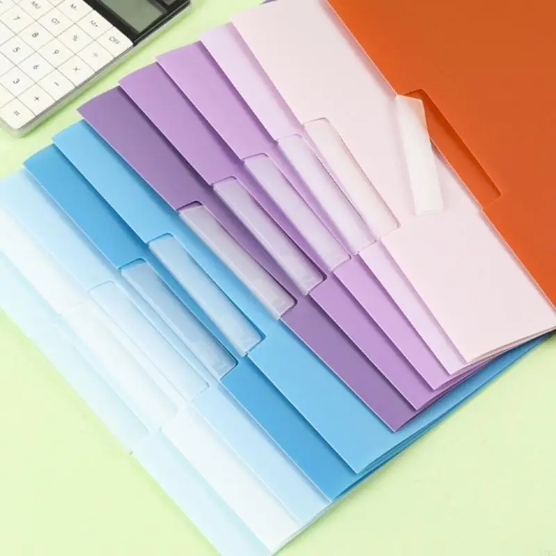 Cubierta informe carpetas archivos, 50 hojas capacidad plástico Binder Paper Protector