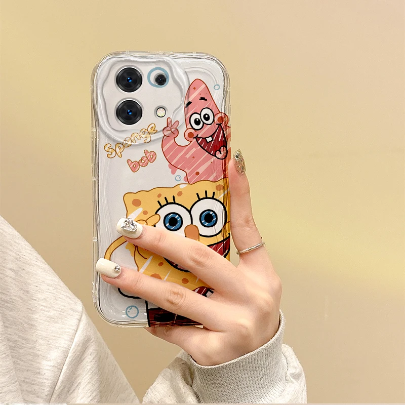 Cartoon S-Spongebob Handy hülle für Redmi Note 13 12 11 Pro Plus 12 11 10 9 Pro 12c 10a K70 Ultra Silikon transparente Softcover