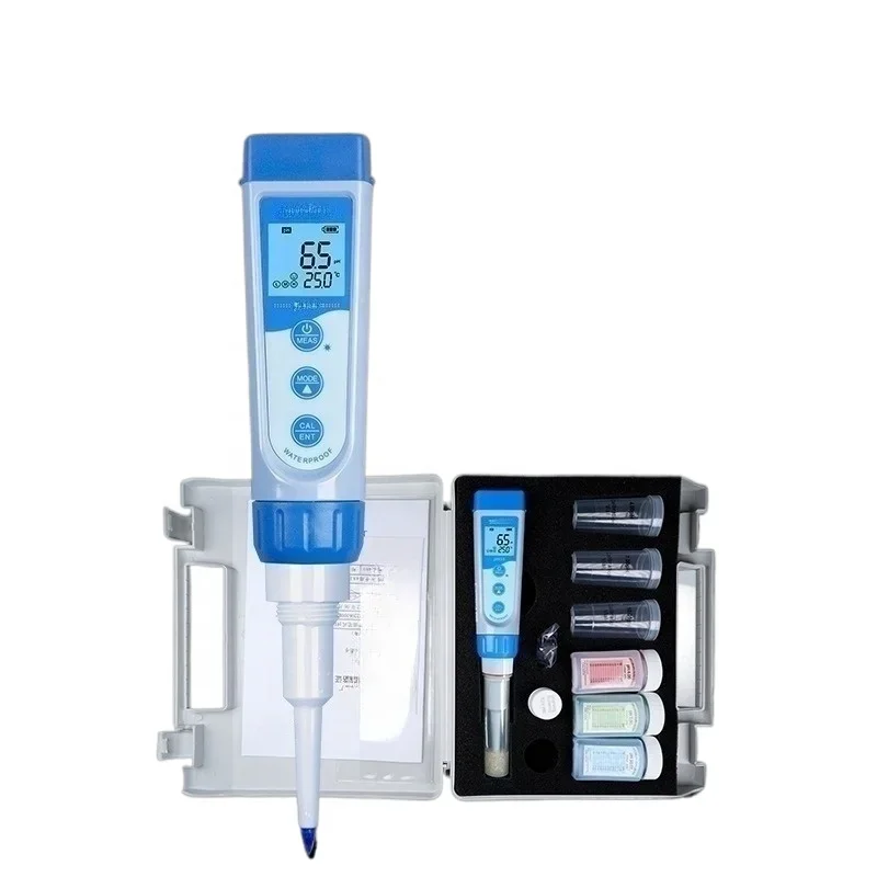 جديد أعلى جودة الرمح جهاز اختبار درجة الحموضة مع 3 ألوان الخلفية القراءة رؤساء متابعة قلم درجة الحموضة مع مستشعر درجة الحموضة للخبز هلام كريم السوشي الأرز #6