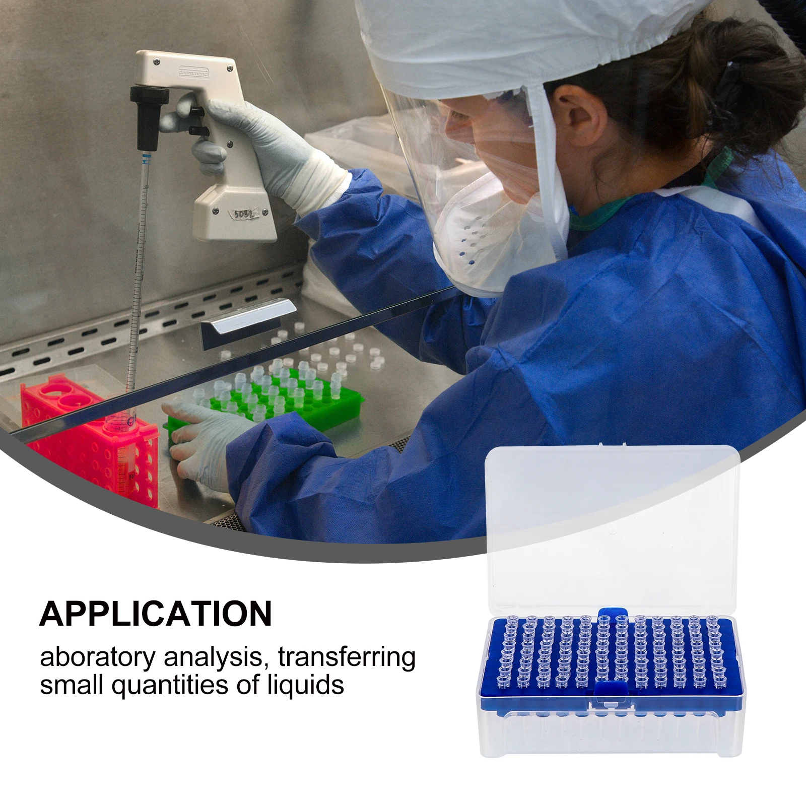 

96pcs Laboratory Filter Disposable Plastic Pipette Tips For Experiment Scientific Pipette Tips With Filter For Use