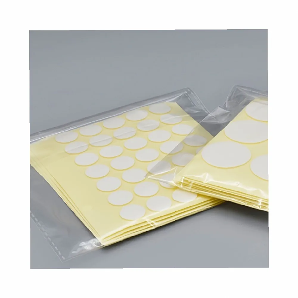 100Pcs Clear Round Acrylic Adhesive Tape Dots, Removable Nano Gel Tape for Balloon Wedding Car Decor, Invisible Sticky