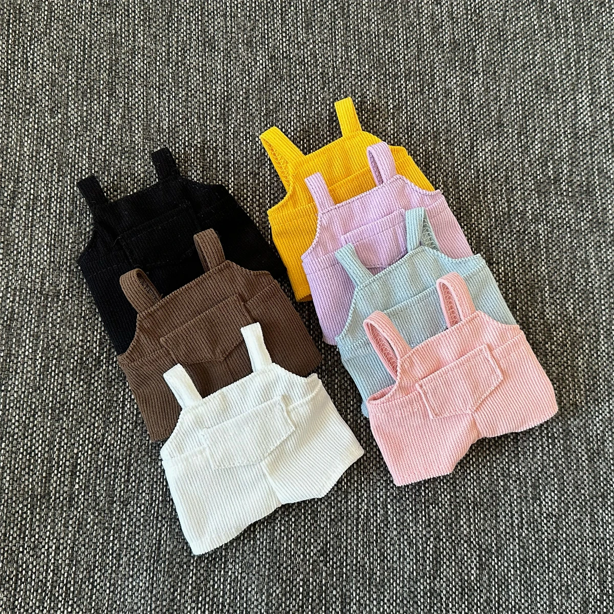 

Одежда для куклы Labubu V1 V2, 17 см, красочные вельветовые комбинезоны, модное платье для куклы-аксессуары, милая одежда «сделай сам»