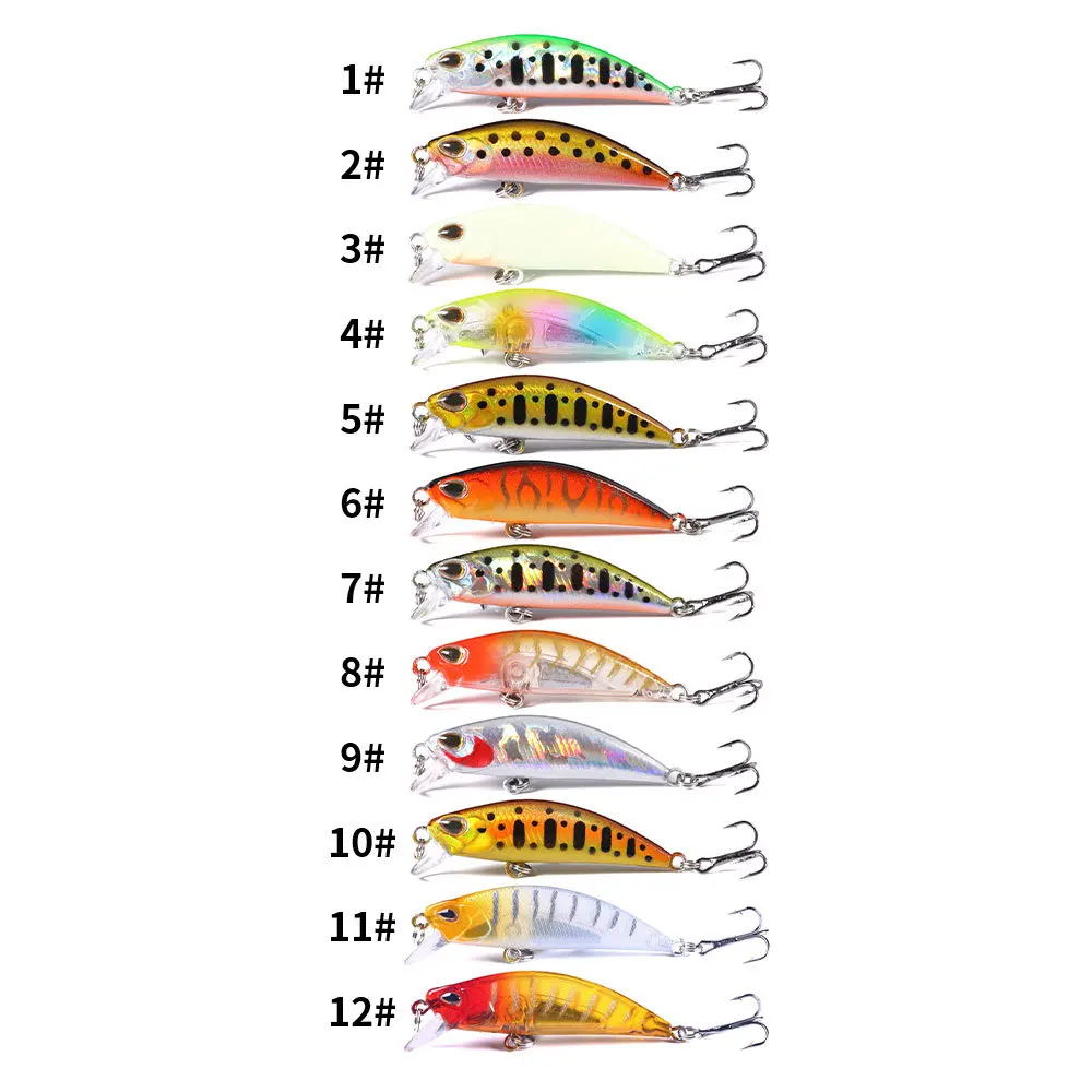 5cm 5g Fishing Lures Hard Bait Minnow Swimbait Crankbait Jerkbait Popper Micro Object Fake Long-range Biomimetic Bass Carp Bait