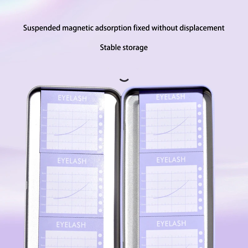 Single Layer Lash Extension Display Box, Pallet Storage, Individual, Suspended, Magnetic Sheets, Eyelash Protection