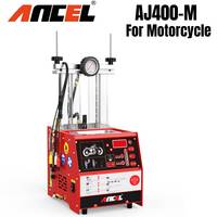 For Motorcycle Fuel Injector Cleaner 4-Cylinder Ultrasonic Cleaning Tool Gasoline Injectors Tester Washing Machine Ancel AJ400 M