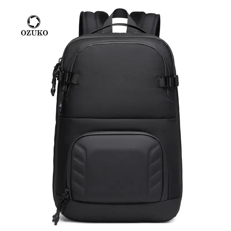 OZUKO Men Backpack Bag  Waterproof Oxford Short Travel Messenger Bag USB Charging Casual Chest Bag Quality Male New