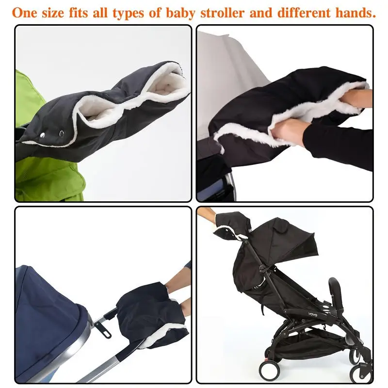 

Universal Winter Warm Stroller Gloves Windproof Antifreeze Newborn Push Chair Warm Gloves Baby Stroller Accessories
