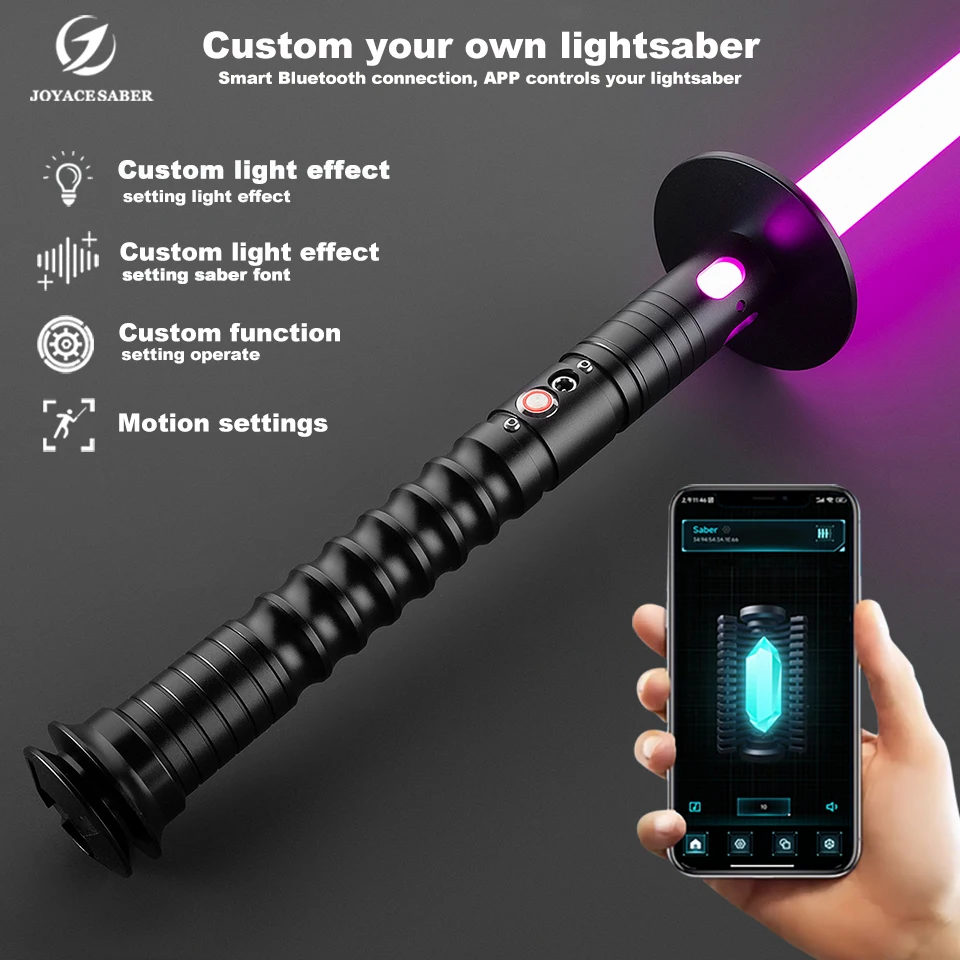 Lightsaber Jedi Neopixel Light Saber Xenopixel Laser Sword Cosplay Heavy Dueling Unlimited Colors Luminous Cosplay Toys Joyace