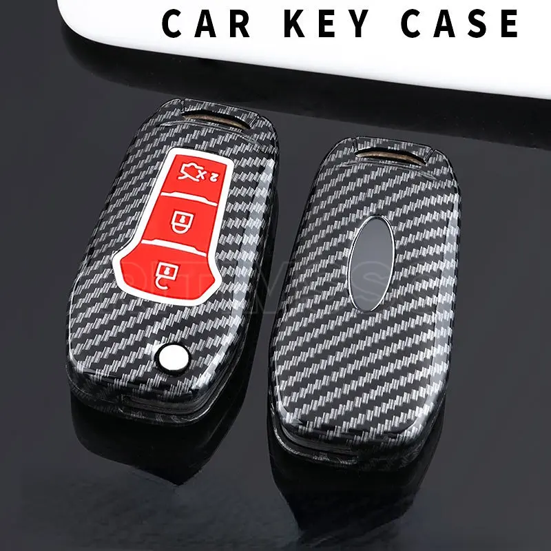 الكربون Filp سيارة مفتاح بعيد غطاء لفورد فيجو 2017 مونديو 5 Ecosport فييستا Mk8 ايفرست رينجر فيوجن كوغا مرافقة F150 #5
