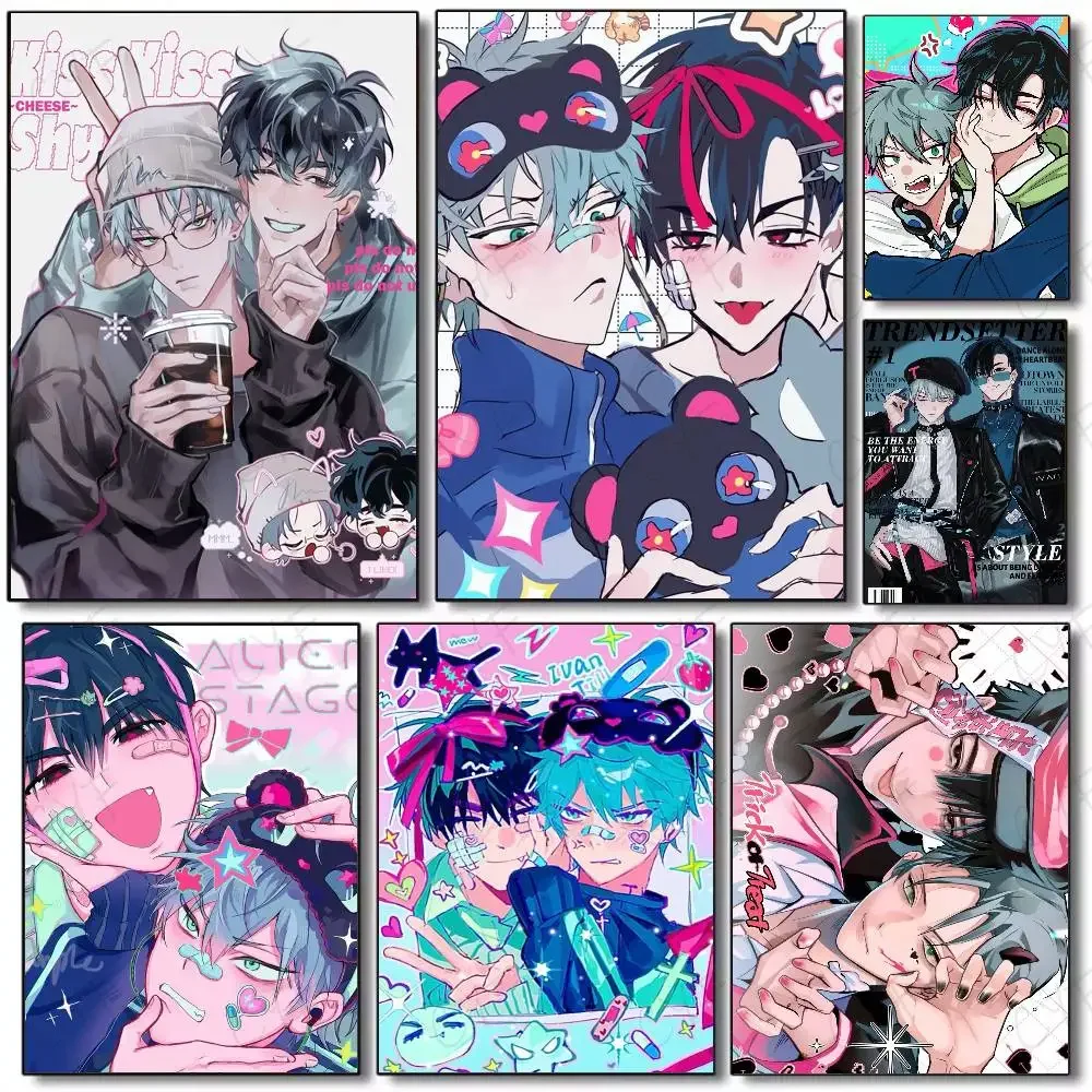 أنيمي الغريبة المرحلة إيفان حتى ملصق غرفة المعيشة جدار الفن المرآب غرفة ديكور المياه برهان ورقة طباعة غرفة ملصقات ديكور لتزيين الغرف #1