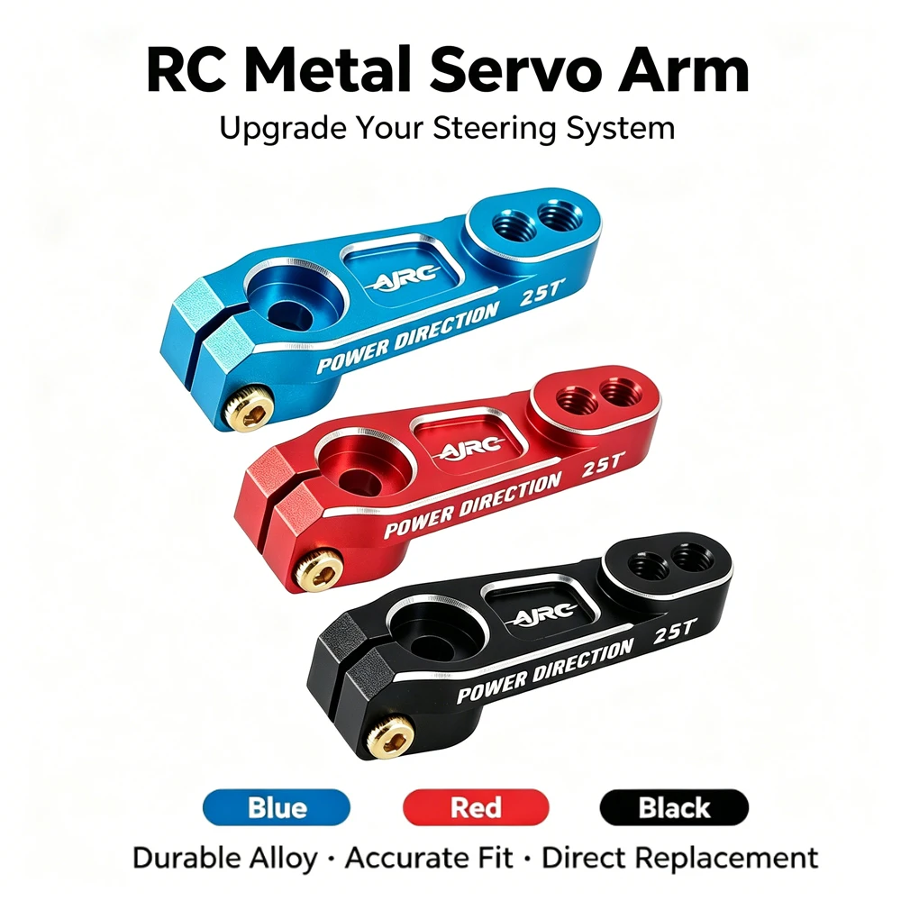 Ajrc 7075-t651 Metall 25t Lenkarm Servohorn für 1/10 RC Crawler Traxxas Trx4 Axial Scx10 Yikong Rgt Redcat Upgrade-Teile