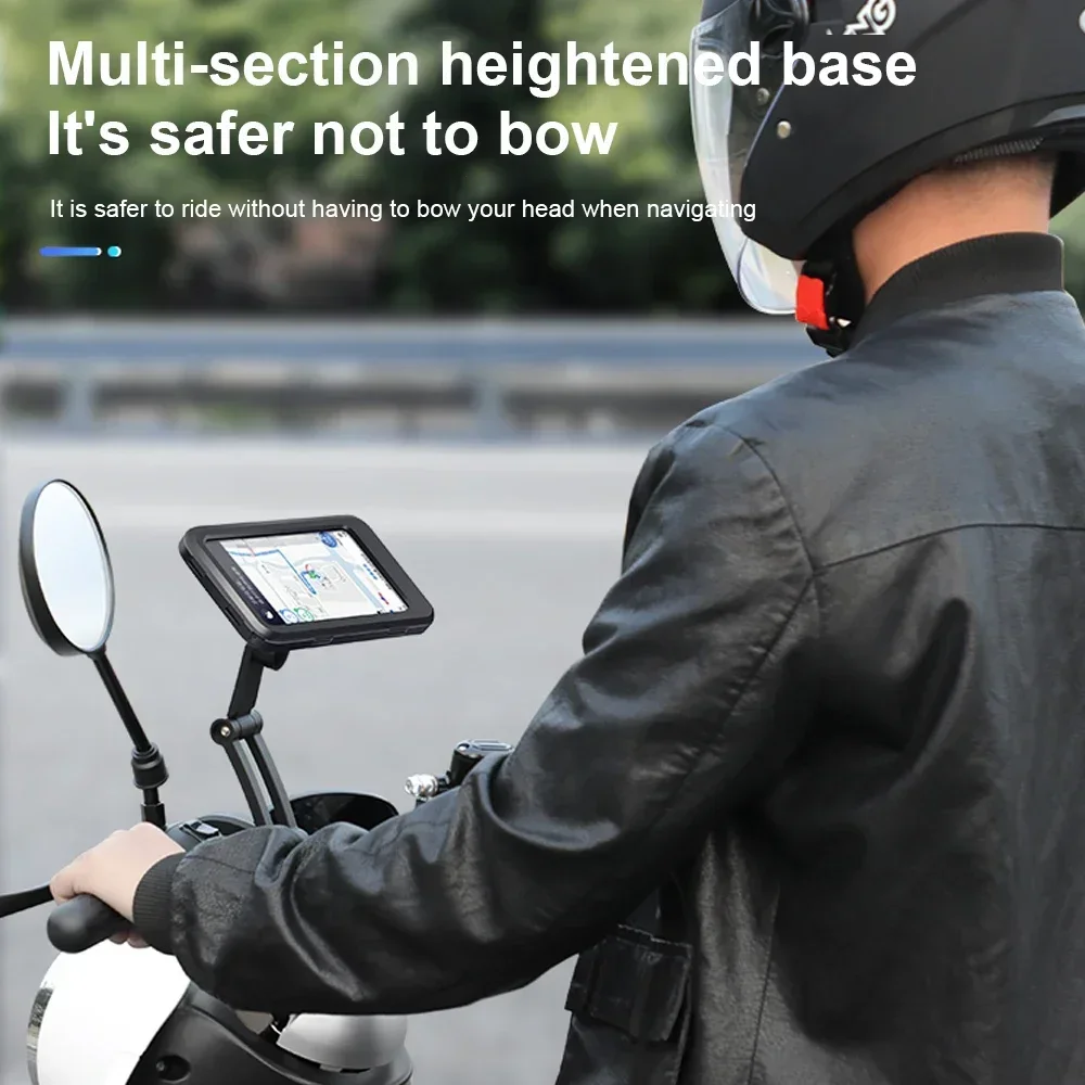 Neues 360° °   Wasserdichter Motorrad-Fahrrad-Handyhalter, unterstützt universelle Fahrrad-Schwenk-verstellbare Motorrad-Handyhalterung