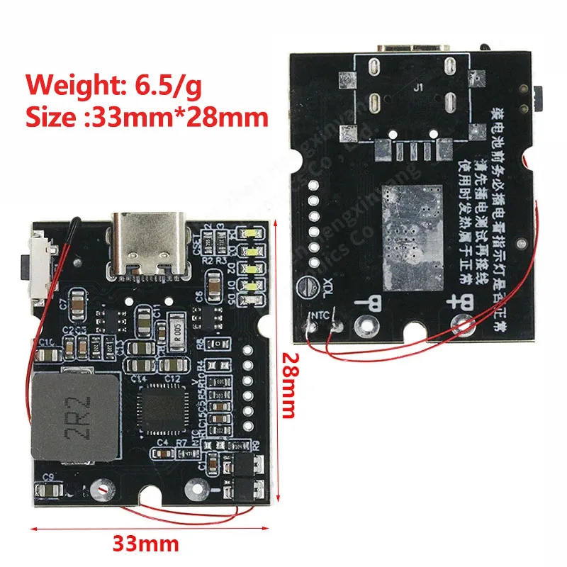 QC4.0 QC3.0 LED Dual USB 5V 4.5A 22.5W Micro/Type-C USB Mobile Power Bank 18650 modulo di ricarica protezione temperatura/circuito