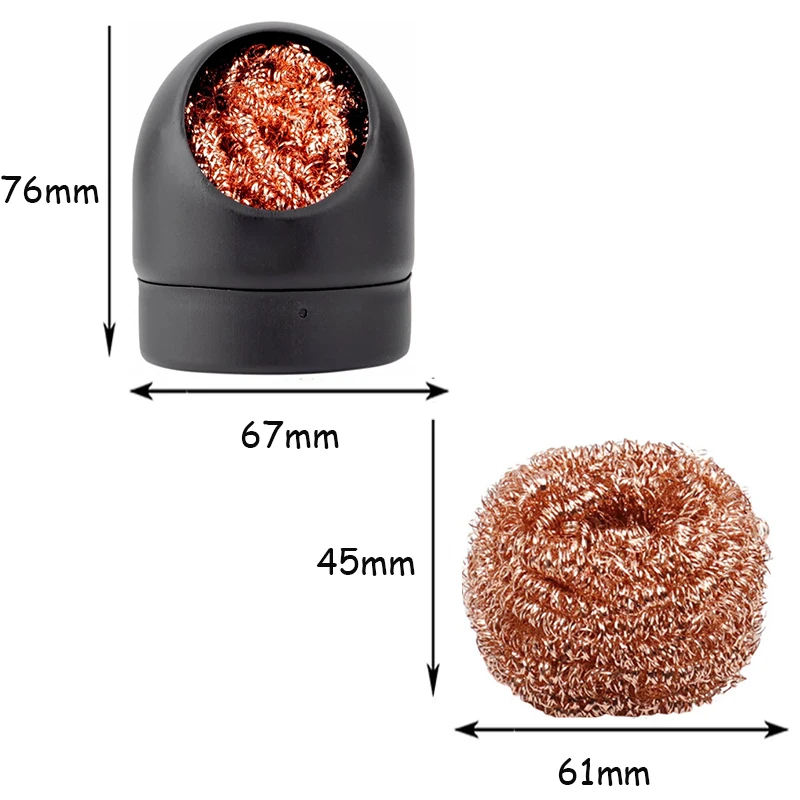 Soldering Iron Tip Cleaner Desoldering Cleaning Ball Welding Soldering Iron Mesh Filter Metal Wire Stand Steel Ball Tin Remover