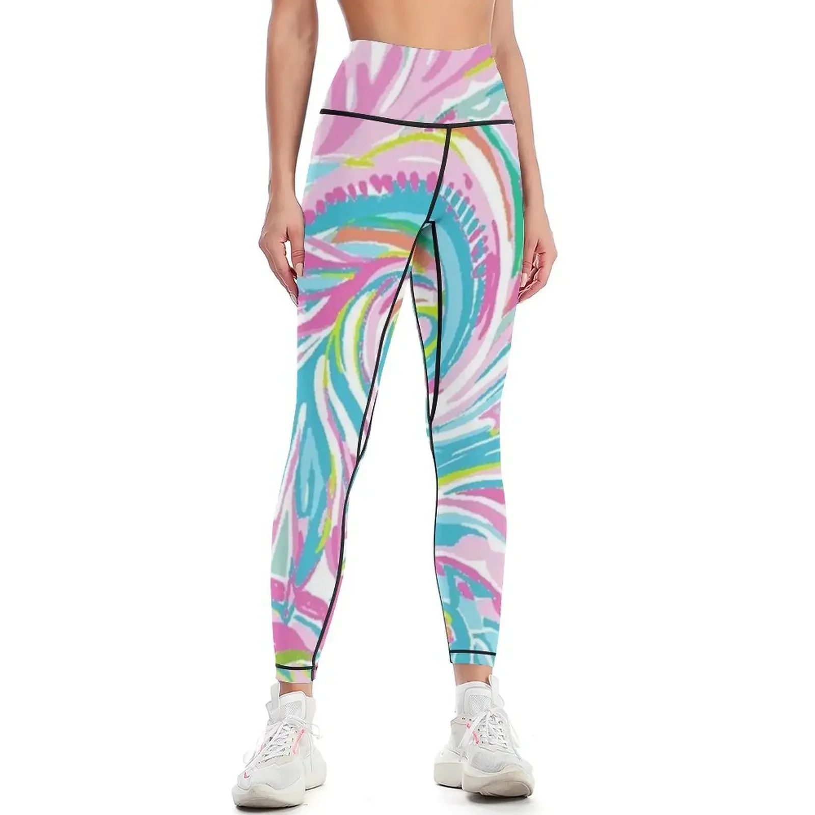 

Adorable Colourful Garden Leggings flared sport legging sportswear gym Fitness woman Womens Leggings