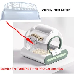 Cat Litter Box Automatic Toilet Removable Filter Backboard Screen Filter Mesh Effective Sand For TONEPIE TI PRO TI+  Accessories