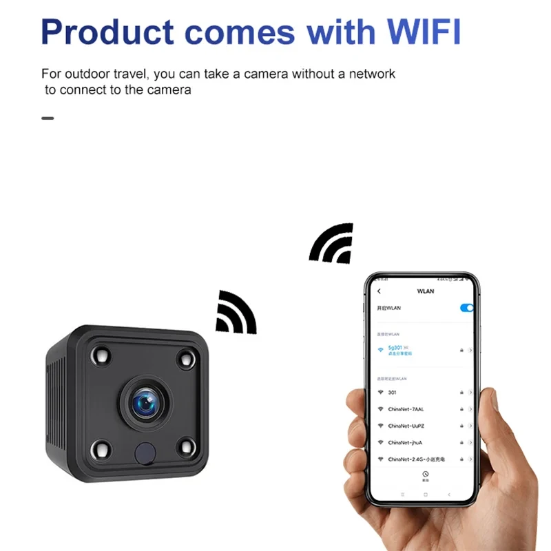 X6 WiFi Mini Camera HD 1080P Wireless Security Surveillance Cameras With WiFi Night Vision Smart Home Micro Camera For Home