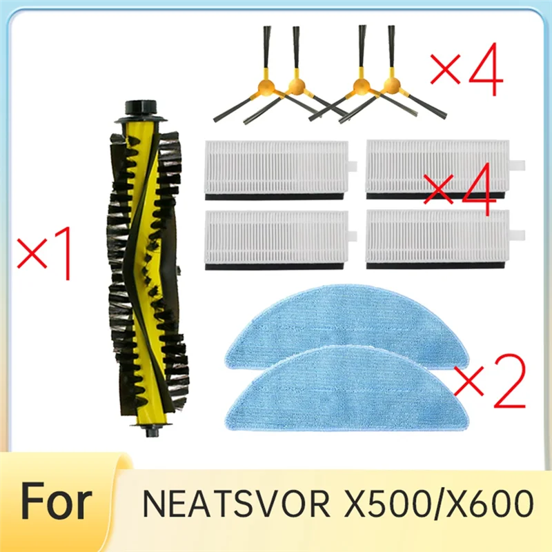 

11 Pcs For NEATSVOR X500/X600 Sweeper Accessories Ultra Durable Accessories Essential Vacuum Accessories-A77G