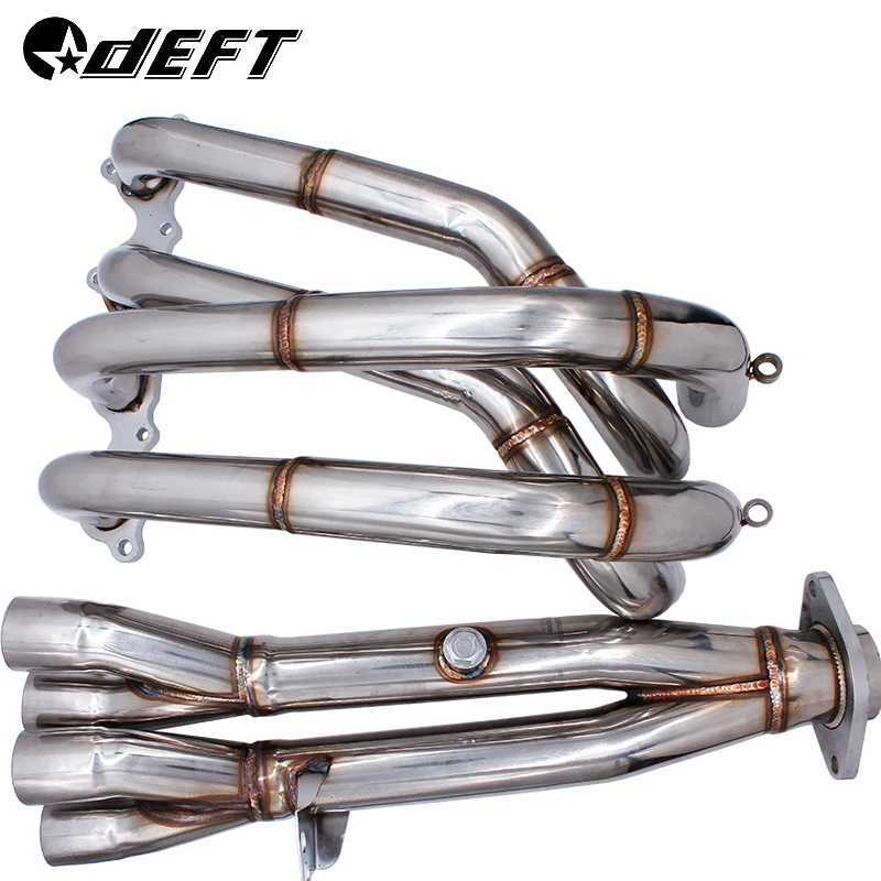 Escape del colector del cabezal de tubería de acero inoxidable DEFT para Honda Civic B16/18 CABEZAL DE ESCAPE (colector)