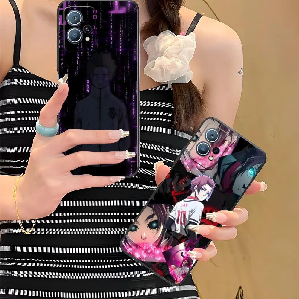 

Blue Lock Itoshi sae Phone Case for Huawei P60 P50 P40 P30 P20 P10 P9 P8 Pro Lite Plus Black Cellphones Pretty Smartphone