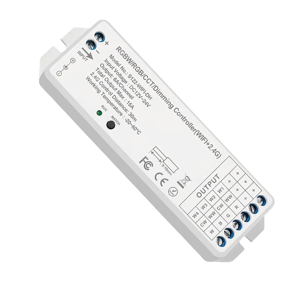 for Home Automation Switch for Smart LED Controller Energy Saving Led Controller 12V And 24V Input ABS Plastic Housing