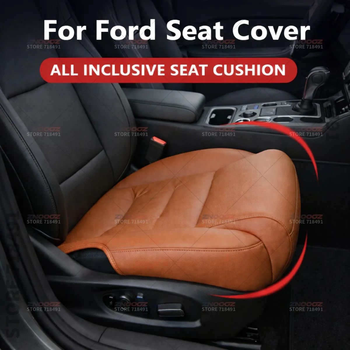 

For Ford F-150 Maverick Ranger BroncoCar Seat Leg Support Extension Seat Cover Memory Foam Extender Cushion Interior Accessories