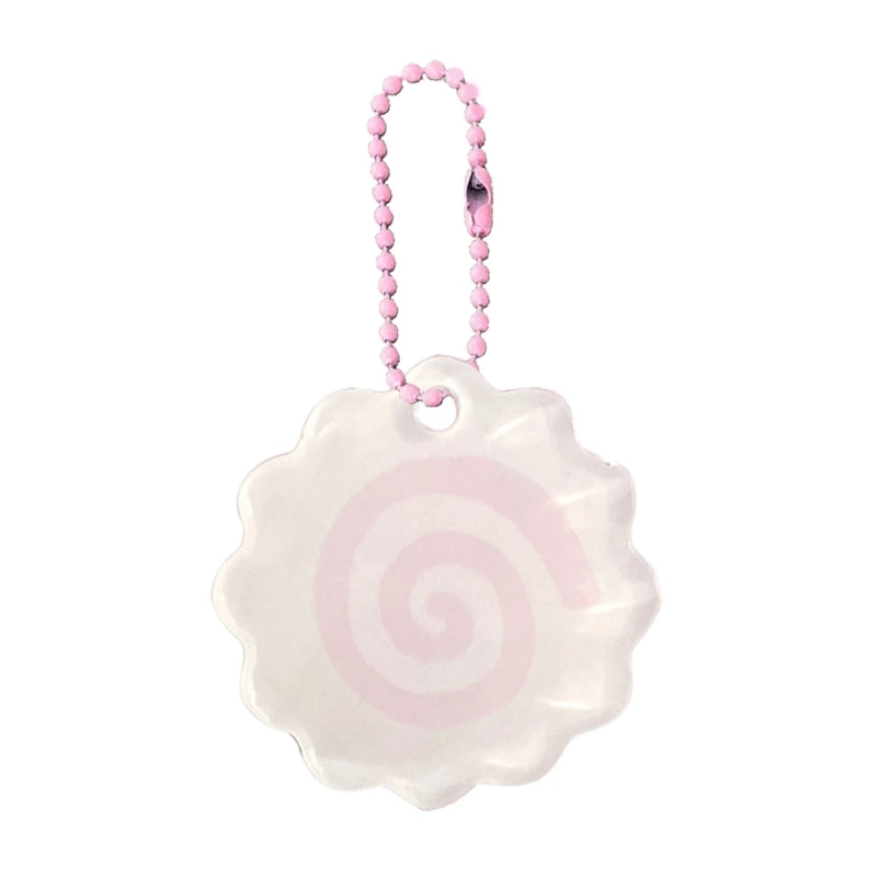 Porte-clés à breloques en rouleau calmar rose, pendentif mignon, bijoux à pour femmes filles