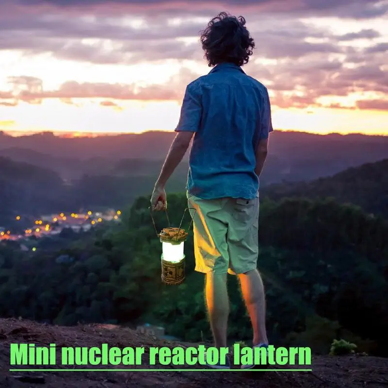 Imagem -04 - Miniatura Nuclear Reactor Lanterna Engraçado Nuclear Reactor Lâmpada para Quarto Novidade Recarregável Fairy Lantern