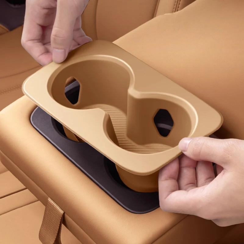 

For BYD SONG L DM-i 2025 Rear Water Cup Holder Protective Cover Silicone Pad Car Interior Supplies