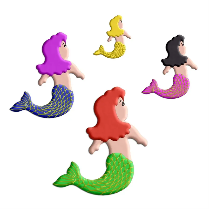 Four Specifications Cartoon Legendary Figures,Mermaid,Plastic Molds,Cake Fondant Tools,Cookie Sushi and Fruits Cutters