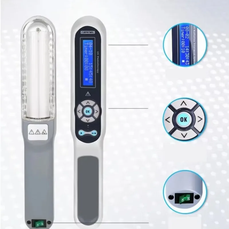 Best Handheld Uvb Phototherapy Light Therapy Device Machine Uv Phototherapy Device for Vitiligo Psoriasis - view 3