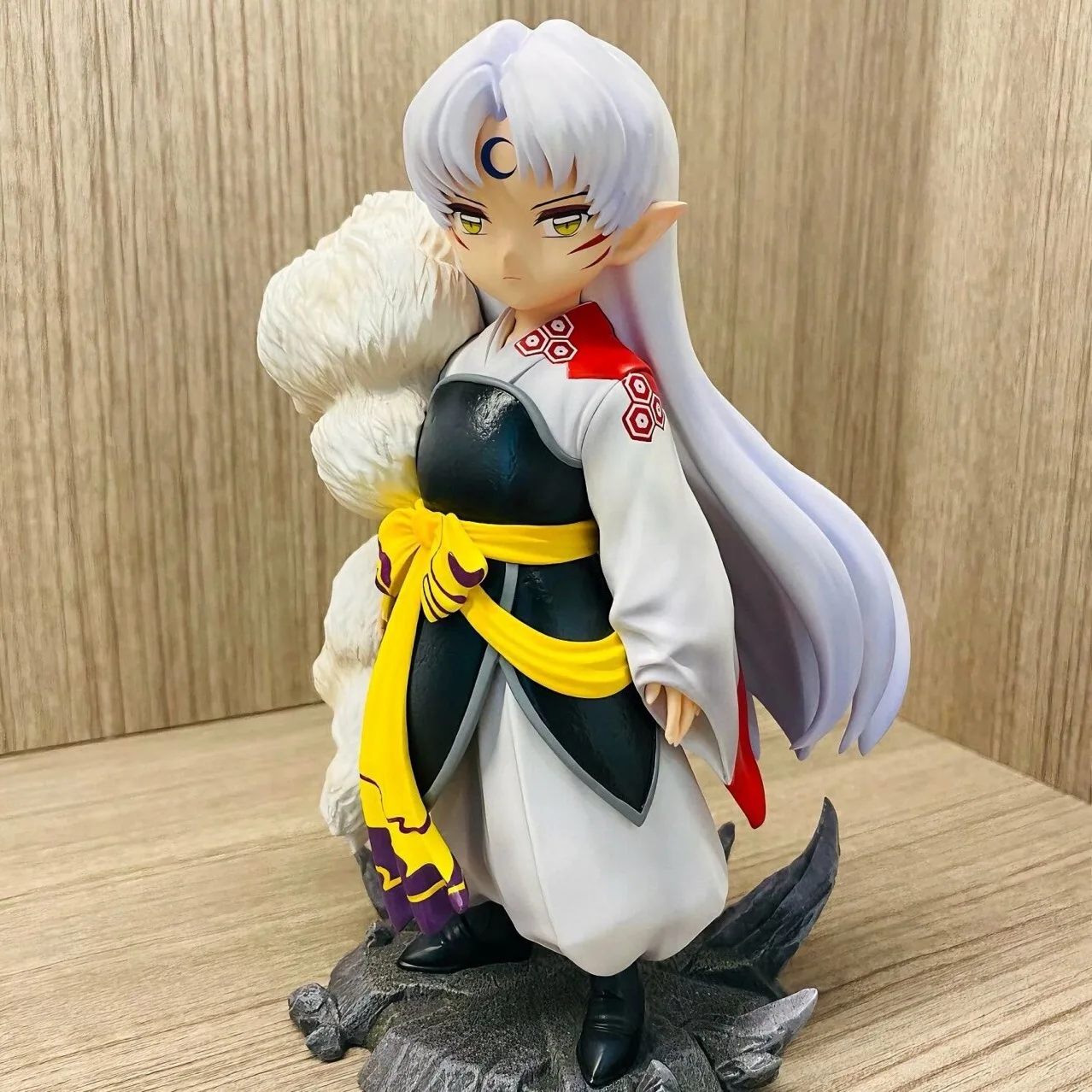 18cm Anime Inuyasha Figure Sesshoumaru Figures Bakusaiga Sesshoumaru Figurine Model Statue Doll Collection Decoration Toys Gifts