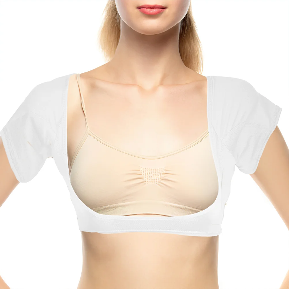 Unterarm schweiß absorbierende Watte pads sportliches Tanktop für Frauen Achsel hemd Weste wasch bare Polyester atmungsaktive Mädchen westen