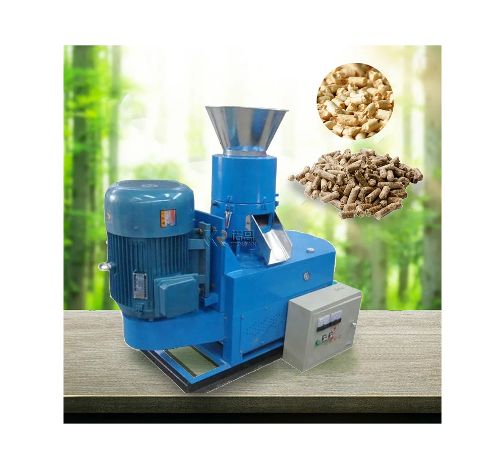 OEM Wood Sawdust Fuel Pellets Mill 100-4000kg/h Biomass Wood Pellet Making Machine With Electric and Diesel Engine