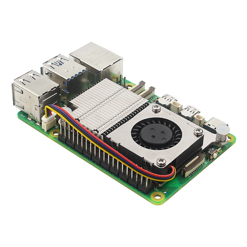 Radiador de argônio THRML para ventilador de resfriamento Raspberry Pi 5 PWM 4 pinos