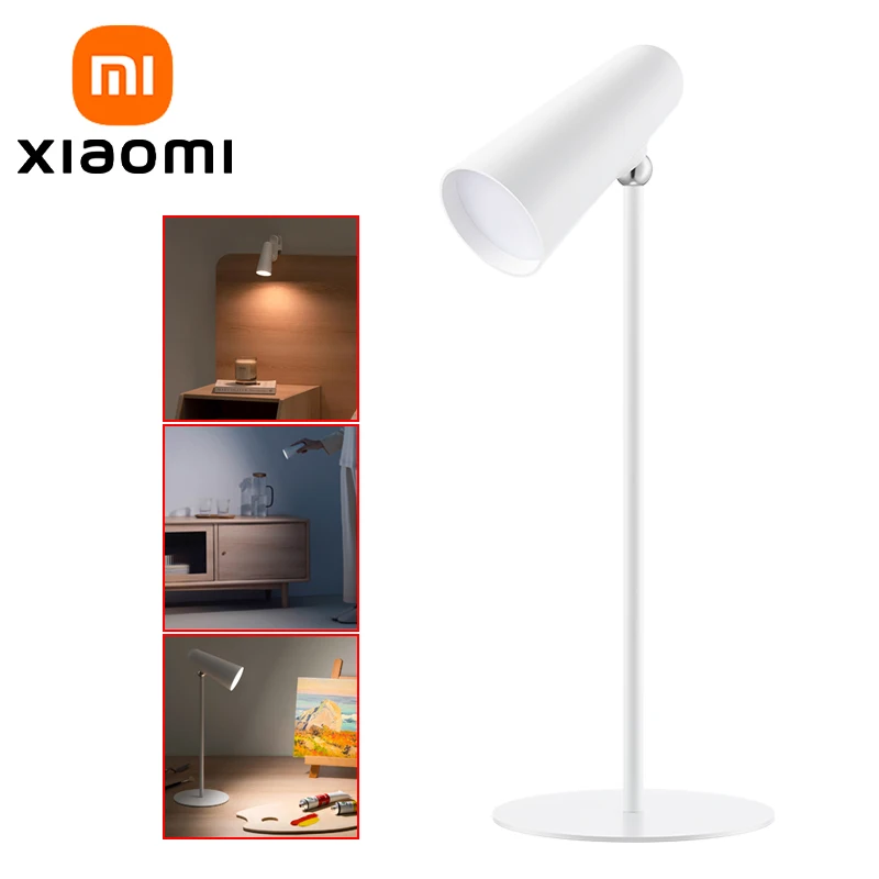 XIAOMI MIJIA Flexible Rechargeable Lamp,2000 mAh, 40h,Ra90 High CRI,Desk lamp, Clamp lamp, Torch 3-in-1, USB-C,4 Lighting Modes