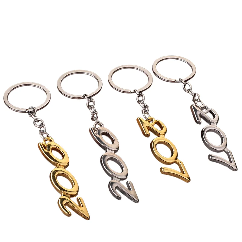 Metal Car Keychain Digital Keyring Auto Key Holder Ring Pendant Decoration for Peugeot 206 207  Accessories