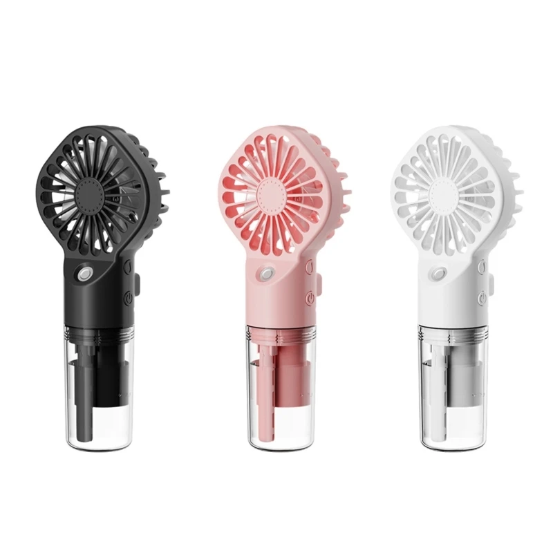 

20CC Portable Water Mist Fan USB Rechargeable Handheld Mini Fan Quiet Cooling Fan for Home, Commutes, Travel, Office