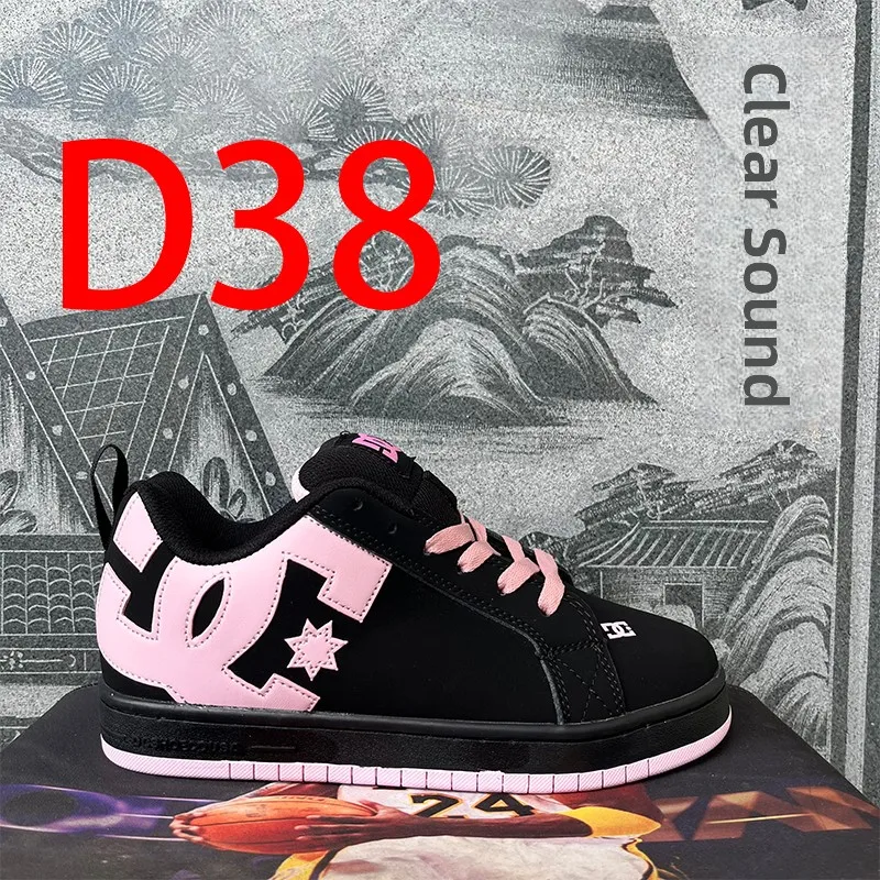 أحذية تزلج عصرية جديدة لعام 2025 للجنسين بتصميم سميك، أحذية رياضية جلدية منخفضة الارتفاع للأزواج، أحذية رياضية بيضاء عصرية #1